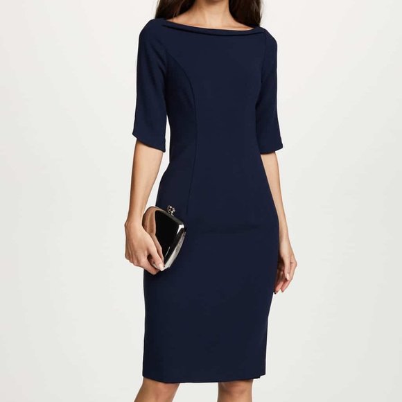 Black Halo Dresses & Skirts - Black Halo pacific blue Nuelle Sheath 14